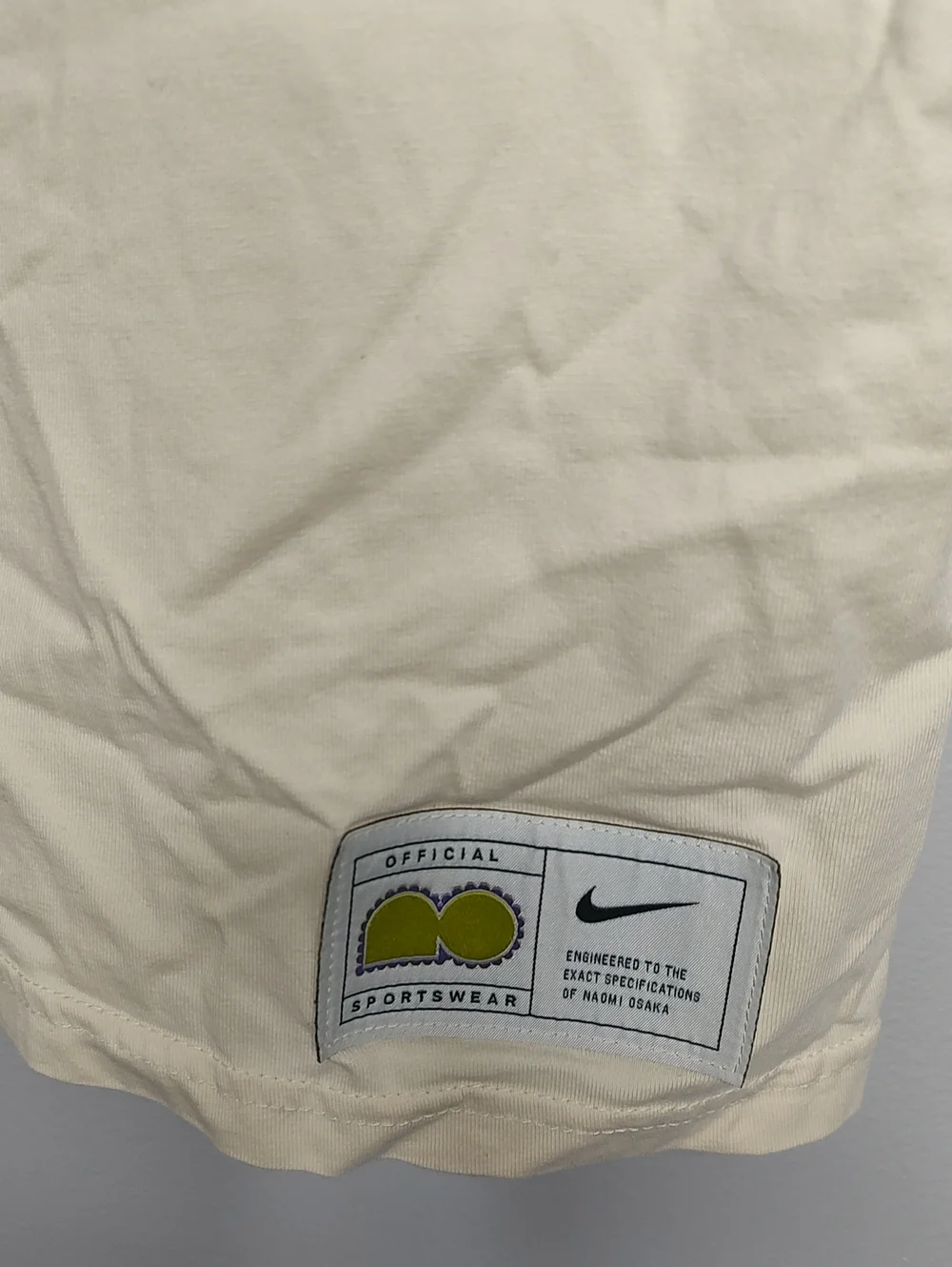 Nike x Naomi Osaka Men's Cream Graphic Crewneck T-Shirt Size Medium